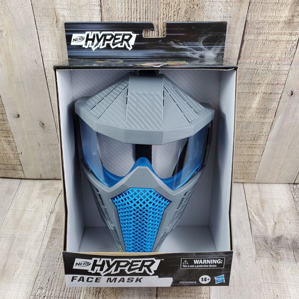 Nerf Hyper Face Mask Breathable Design with Adjustable Strap BLUE 2020